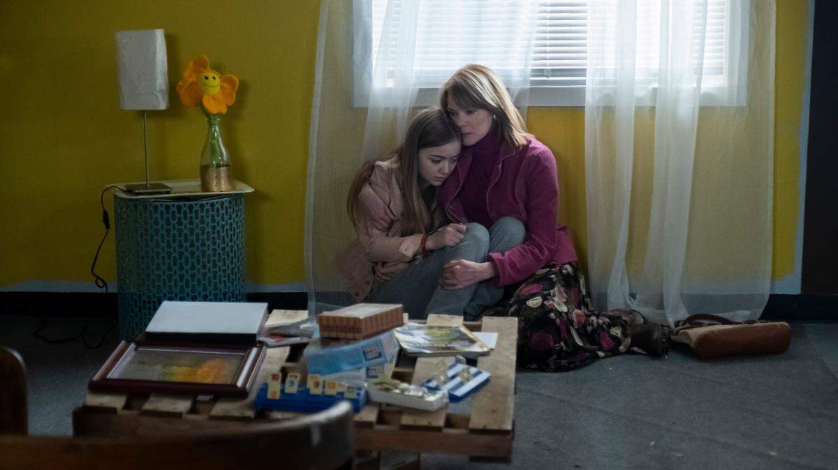 Maddie Nichols, left, as Robin Rivera and Carolyn McCormick as Celeste in the Lifetime movie “A Murder to Remember.”