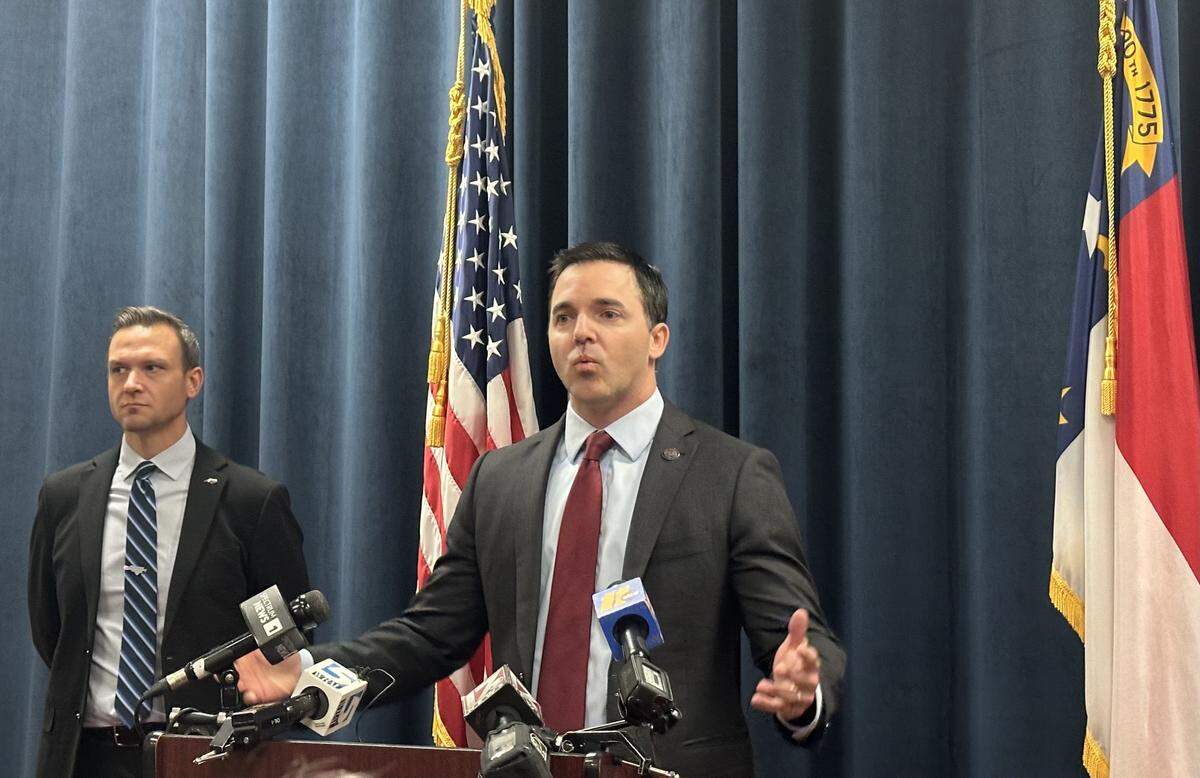 North Carolina Attorney General Jeff Jackson and DHHS Deputy Secretary for External Affairs Jonathan Kappler speak on the impacts of the federal shutdown’s delay of food stamp funding.