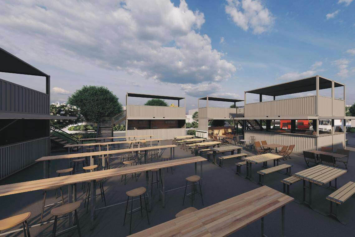 The Yard, a new shipping container bar, will open on Glenwood Avenue this summer in Raleigh.