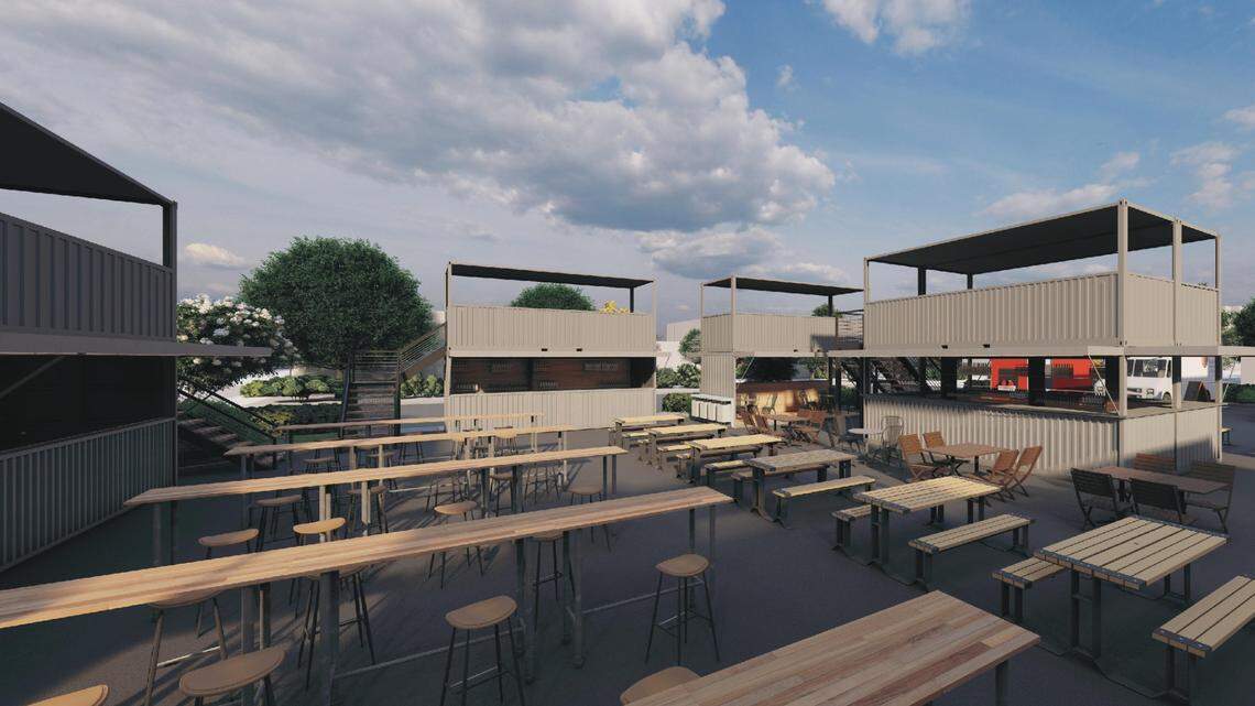 The Yard, a new shipping container bar, will open on Glenwood Avenue this summer in Raleigh.