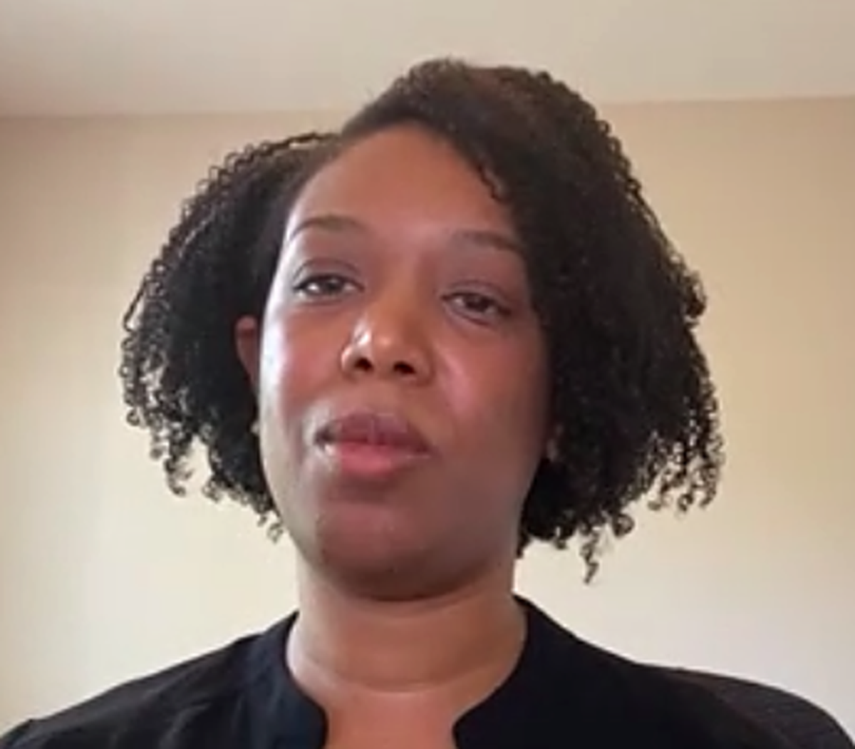 Sarai Faison, of Durham, spoke about what the expanded child tax credit would mean to her family during a press call organized by the North Carolina Democratic Party. Faison, a working mother of two, said the payments would “take away a layer of stress” as she returns to her job at a pharmaceutical company.