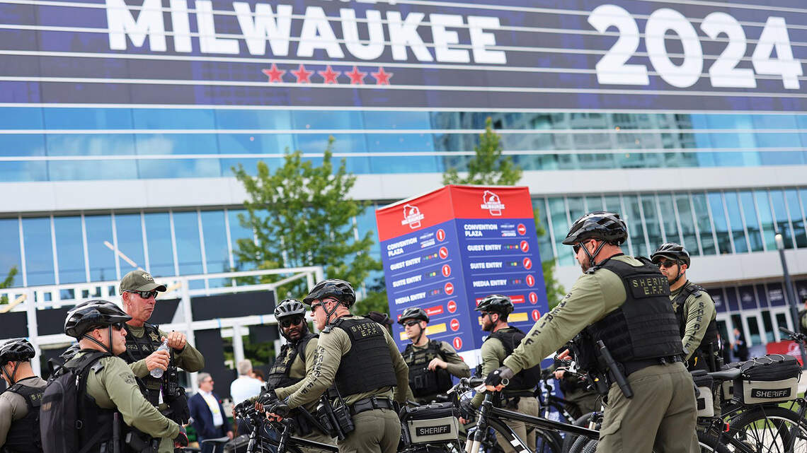Security tight, spirits high as RNC gets underway in Milwaukee | Fort ...