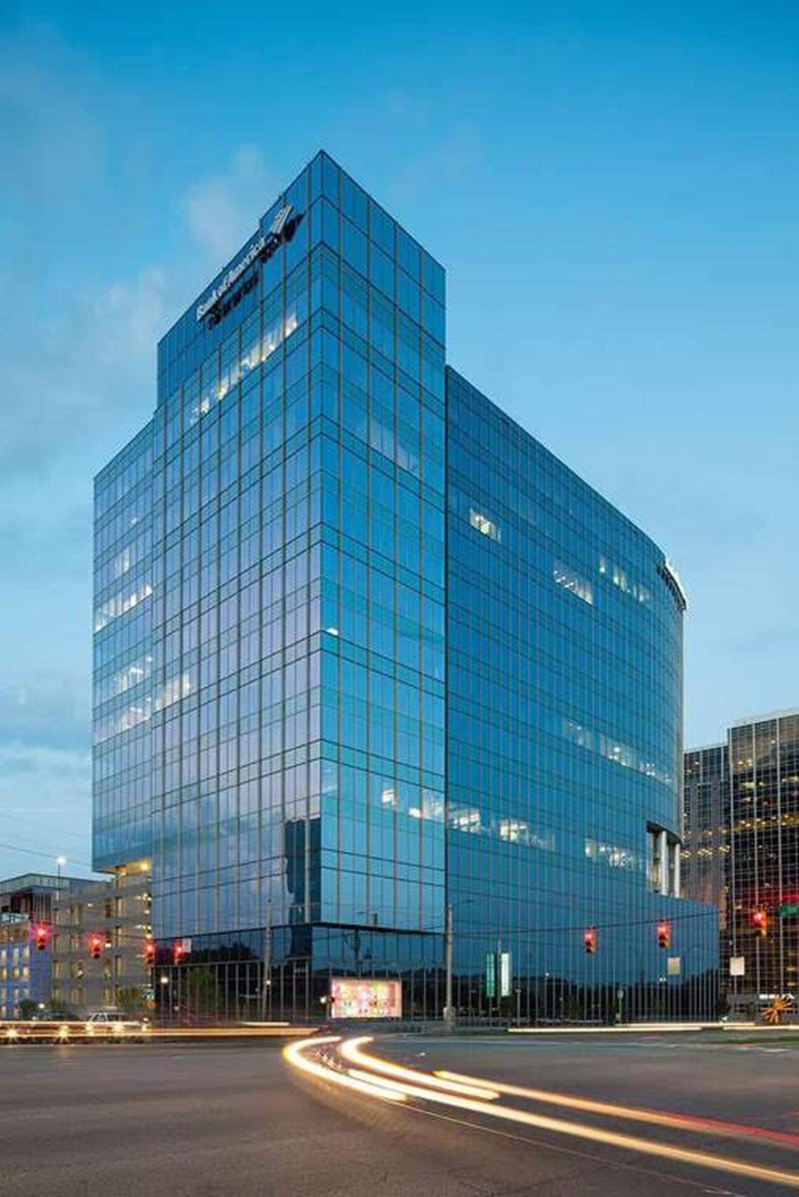 A photo of Bank of America Tower in Raleigh’s North Hills.