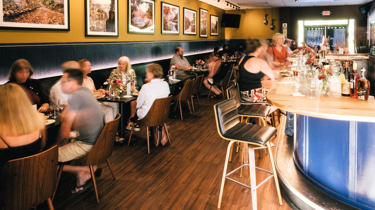 The PiggyBack bar opened in 2018 at Cedar Falls Courtyard on Weaver Dairy Road in Chapel Hill. The bar attracts a local crowd and is now for sale, owner and chef Sam Suchoff said on Thursday, Jan. 30, 2025.
