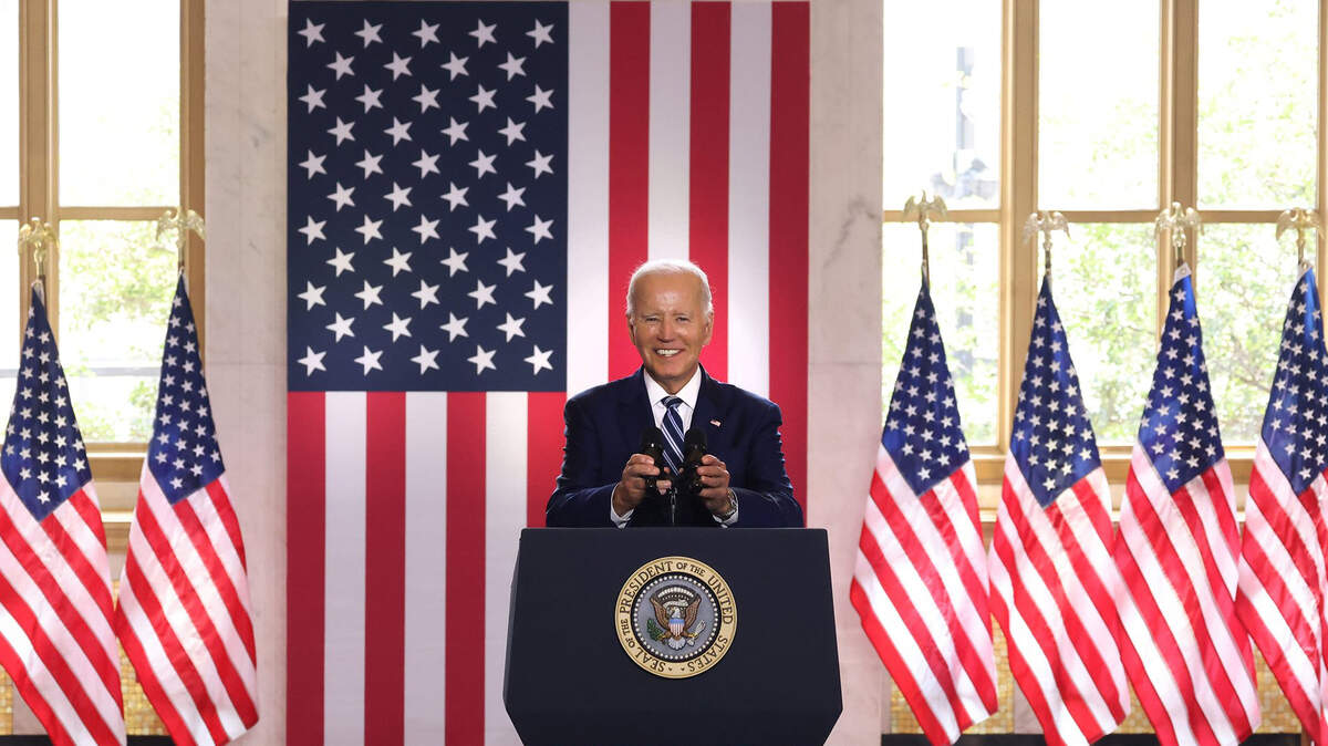 President Joe Biden talks about his economic policies at the Old Post Office in Chicago on June 28, 2023.