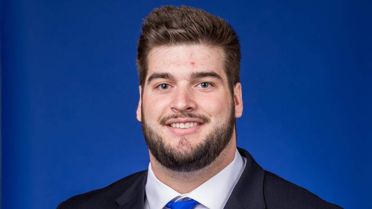 Duke offensive lineman Jack Wohlabaugh