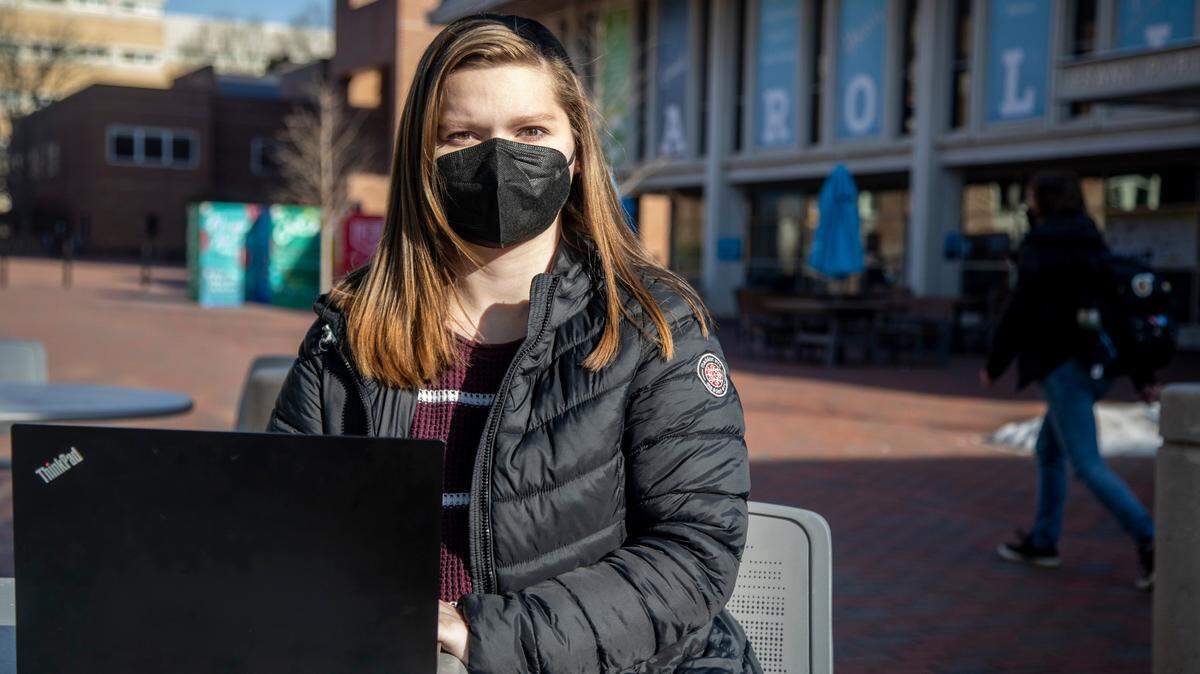 Kaylee Tackett, a senior computer science major at UNC-CH from Lincoln, says her academic adjustment to college was difficult. North Carolina’s rural students are at or below the national median for college readiness, and per pupil spending in rural NC is $1,000 below the national average, and even lower than the state average.