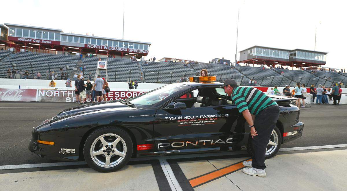 The last pace car used at North Wilkesboro Speedway was on display for fans to see during an open house event on Wednesday, May 10, 2023. North Wilkesboro Speedway will host the NASCAR All-Star race on Sunday, May 21, 2023. The last race ran at the speedway was in 1996.