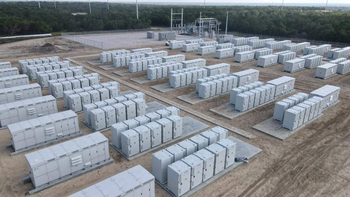 A battery storage facility.