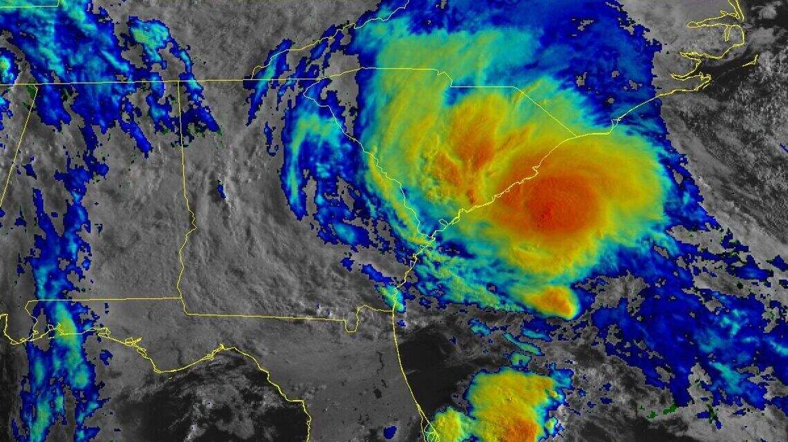 Bertha weakens to tropical depression as it dumps rain across the Carolinas