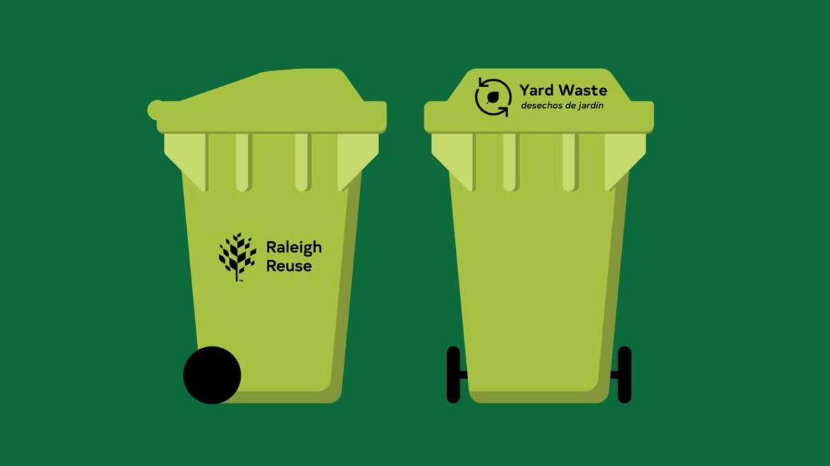 An example of what the new yard waste carts will look like in Raleigh.