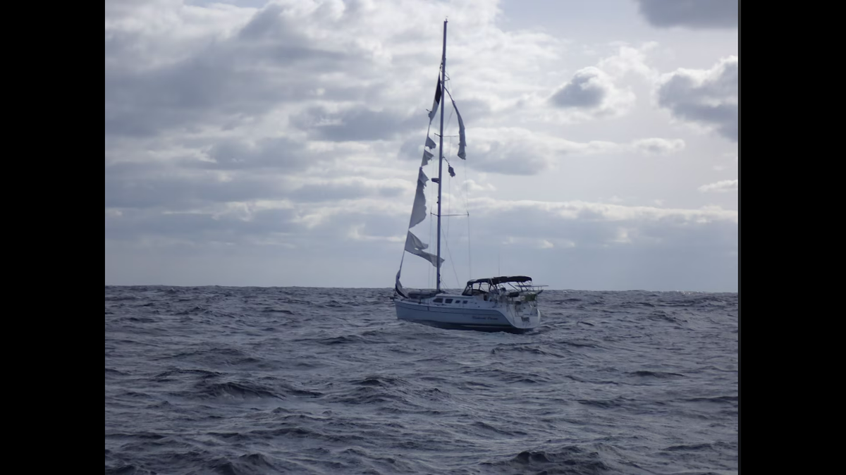 A mariner not heard from for nine days was rescued when a good Samaritan discovered a disabled sailboat 270 miles off North Carolina, according to the U.S. Coast Guard.