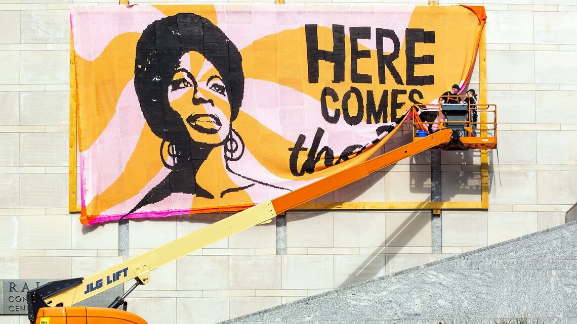 The Nina Simone mural no longer is in downtown Raleigh, but it will soon have a safe home
