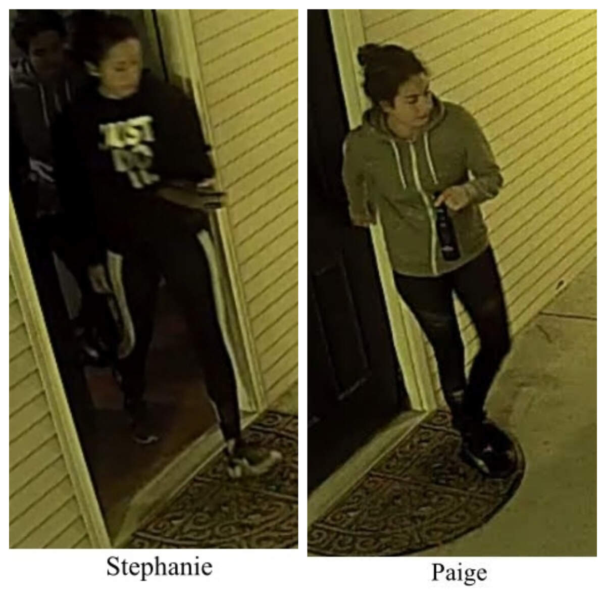 Stephanie Mayorga, left, and Paige Escalera
