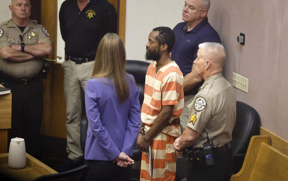 Wellington Dickens III makes his first appearance for an additional three murder charges at the Johnston County Courthouse in Smithfield, N.C., Wednesday, Oct. 29, 2025. Dickens is charged with four counts of murder in the deaths of his children.