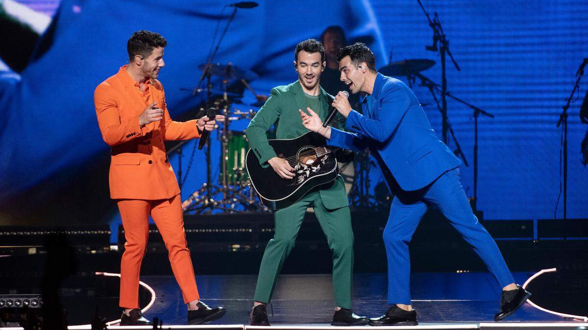 The Jonas Brothers bring their “Happiness Begins Tour” to Raleigh, N.C.’s PNC Arena Wednesday night Aug. 14, 2019 along with Jordan McGraw and BeBe Rexha.