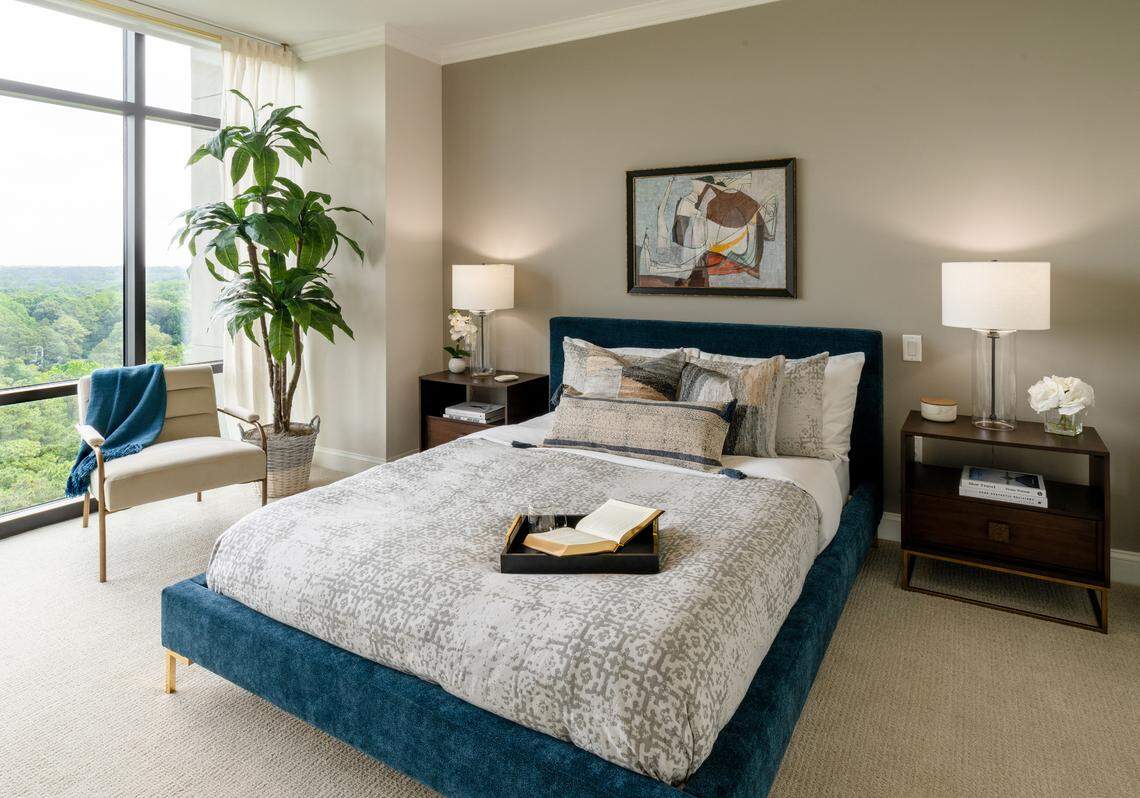 A model room in the East Tower of The Cardinal at North Hill.