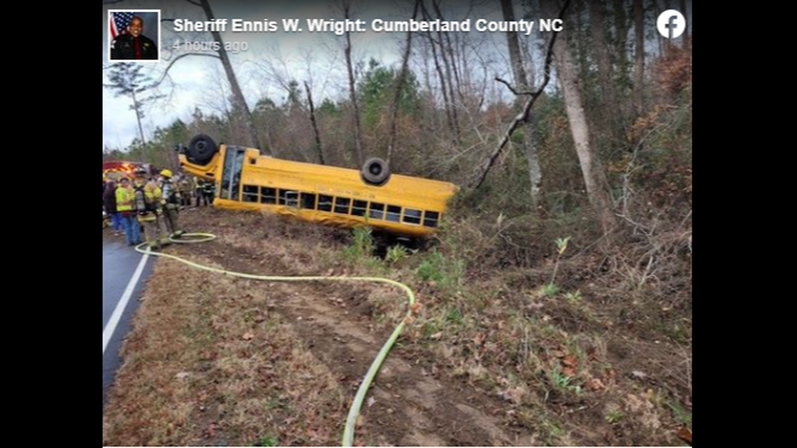 Officials said 23 students were on the bus when it crashed.
