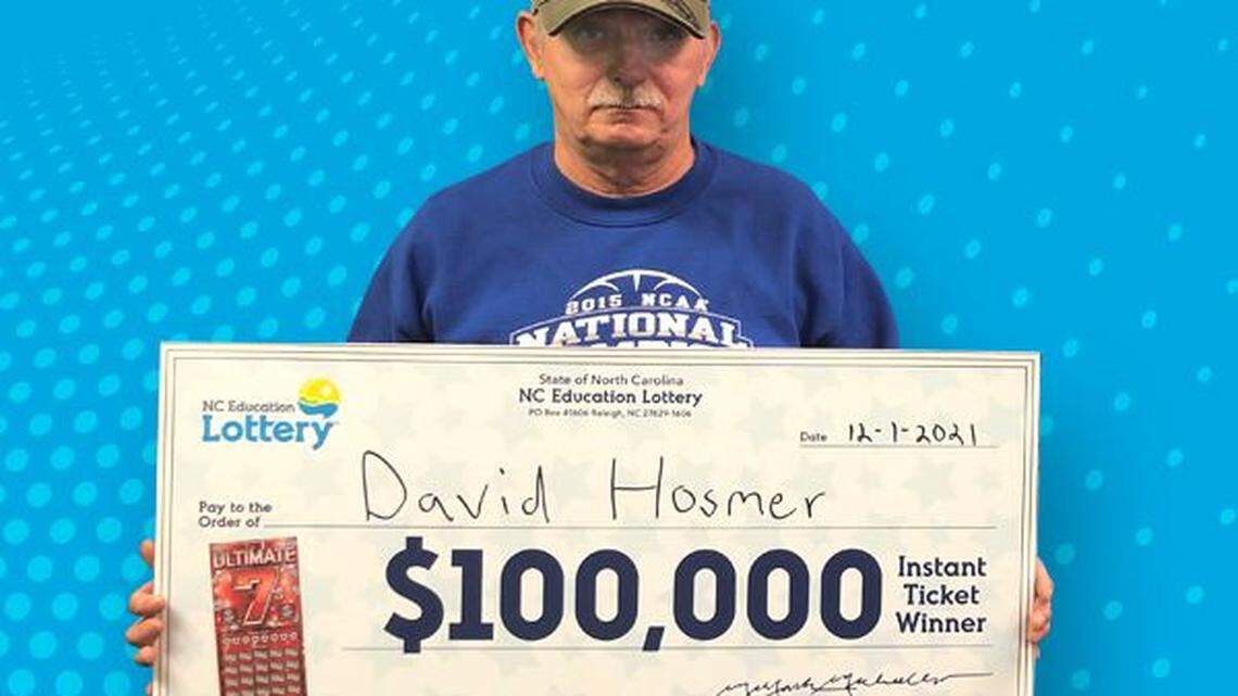 David Hosmer won $100,000 after buying a $20 lottery ticket at a grocery store, according to the NC Education Lottery. (Photo credit: NC Education Lottery)