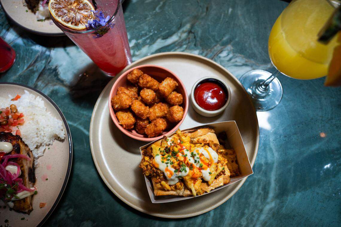 Aaktun, an all-day, Tulum-inspired coffee shop and bar, offers bright cocktails and bold flavors.