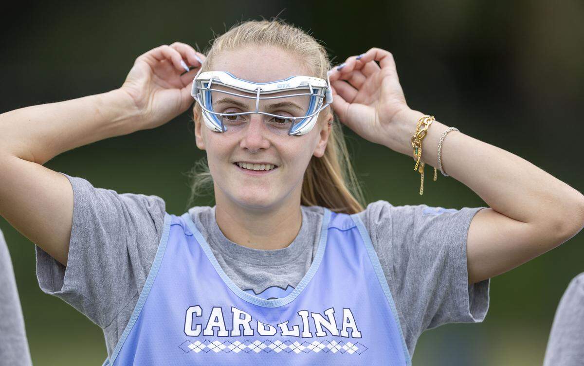 North Carolina defender Sam Forest (8) prepares for the Tar Heels’ practice on Wednesday, May 6, 2026 in Chapel Hill, N.C.