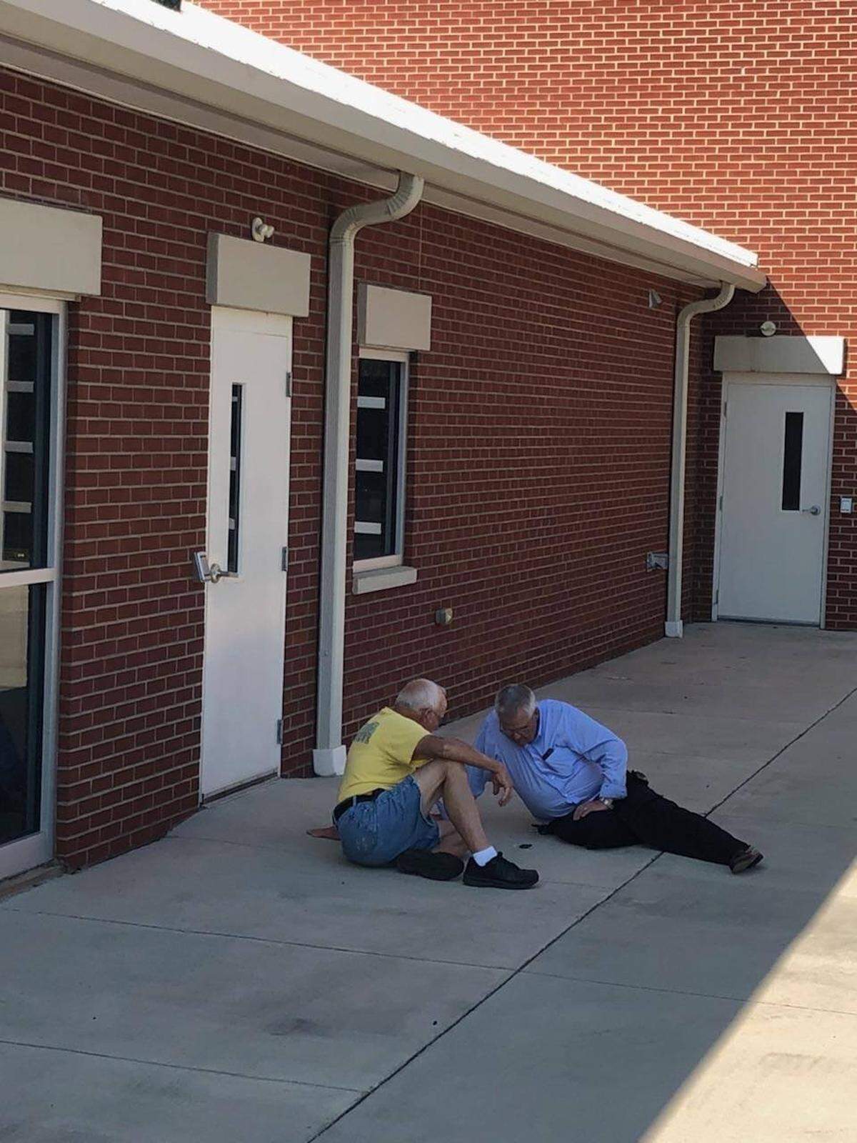Richburg, South Carolina firefighters nurse a hummingbird back to health with a cap full of water.