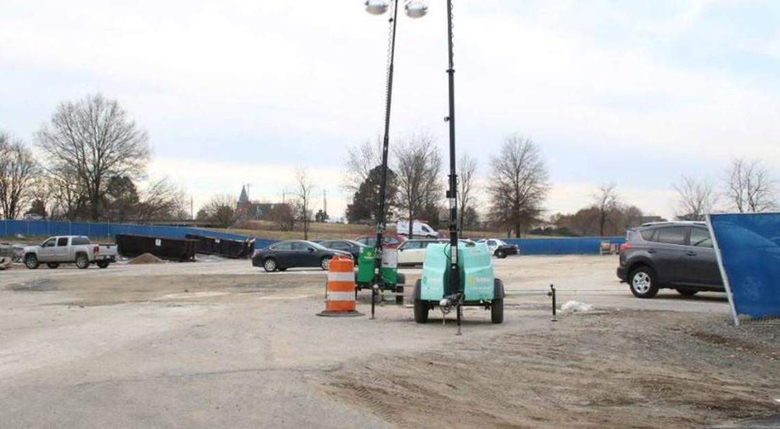 A 2017 photo of the property at 510 E. Pettigrew St. A New York developer is proposing to build 240 apartments on the 2-acre property.