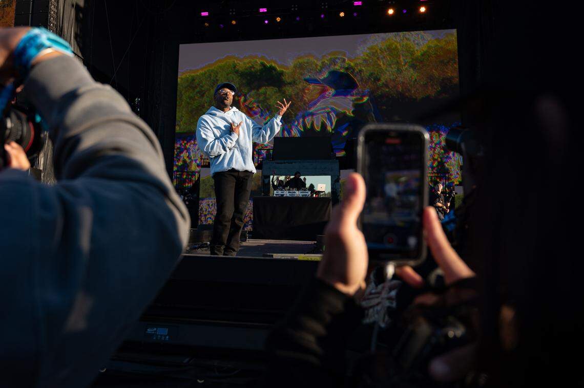 Schoolboy Q performs at the first day of Dreamville Music Festival in Dix Park in Raleigh, NC on Saturday, April 6, 2024.