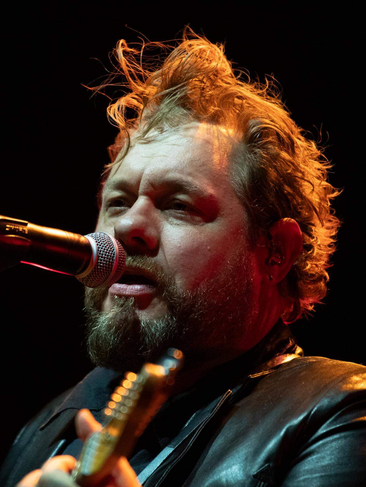 Nathaniel Rateliff and The Nightsweats with Sierra Ferrell in concert at Raleigh, N.C.’s Red Hat Amphitheater, Wednesday night, Sept. 27, 2023.