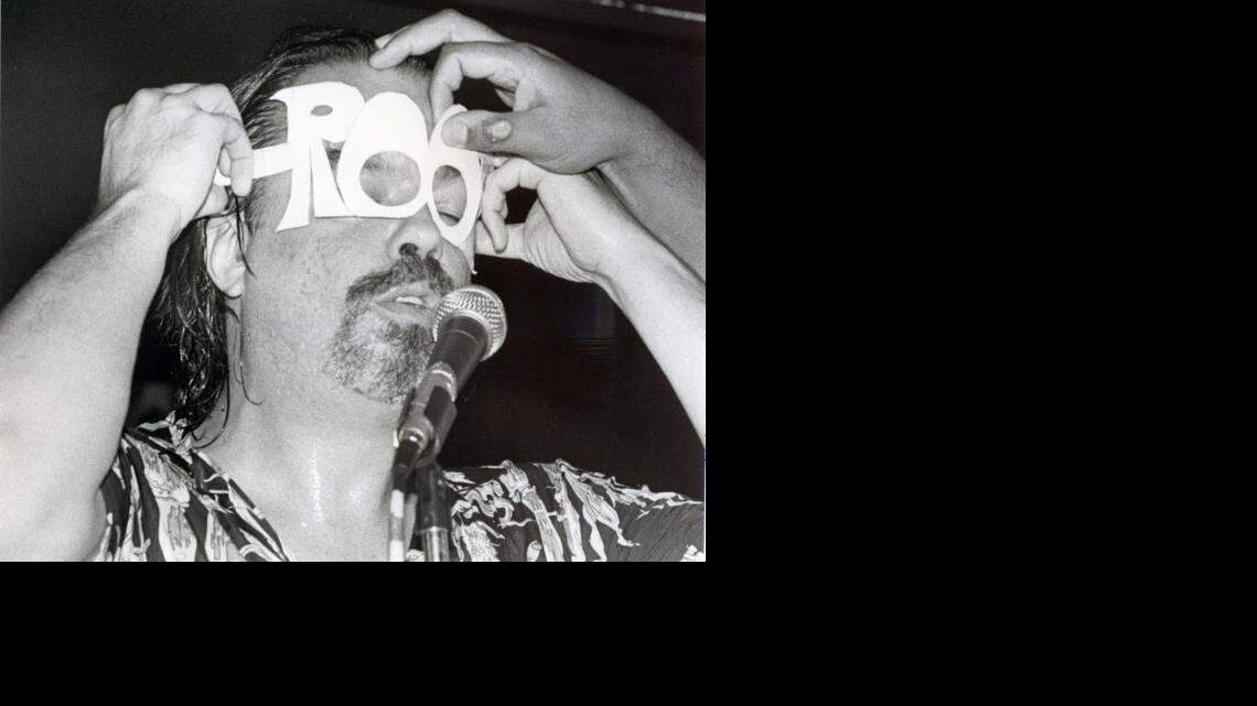 Root Boy Slim at the Cat’s Cradle in Carrboro in 1984. This News & Observer columnist frequently played his records as a college deejay at WSMC in St. Mary’s City, Maryland, never knowing that he was a native of Western North Carolina.