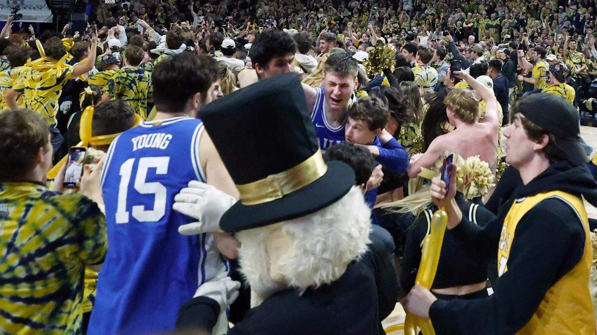 ‘I absolutely feel like it was personal.’ Duke’s Filipowski on being hit after Wake Forest loss