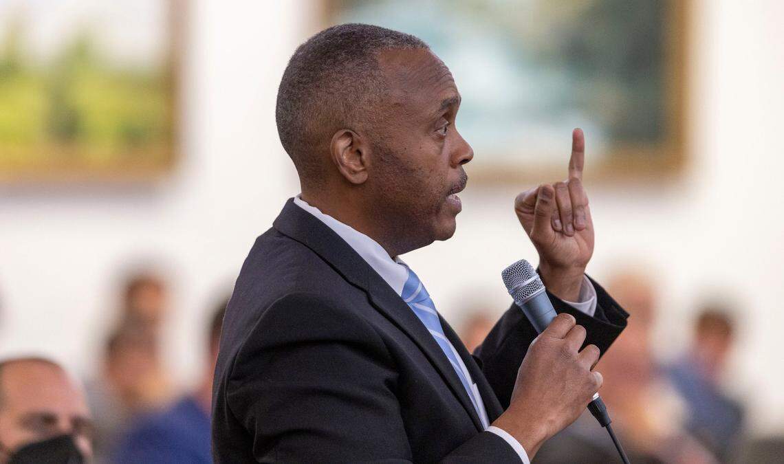 Rep. Robert Reeves speaks during debate on SB 762, Farm Act legislation at the North Carolina General Assembly on Tuesday, June 28, 2022 in Raleigh, N.C