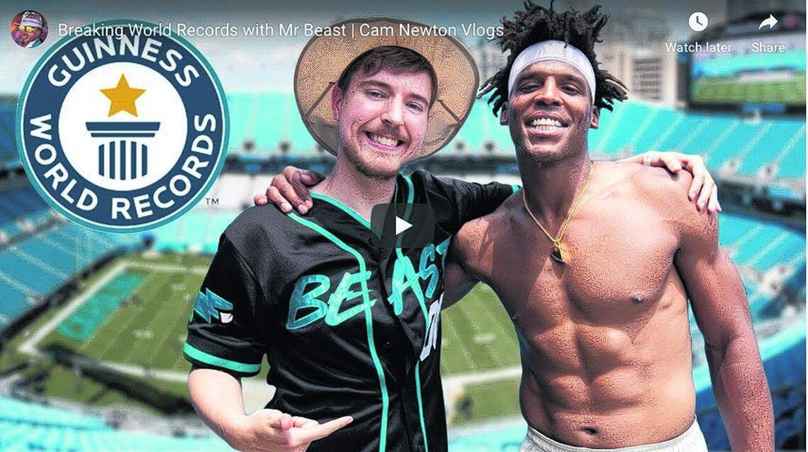 MrBeast and Cam Newton