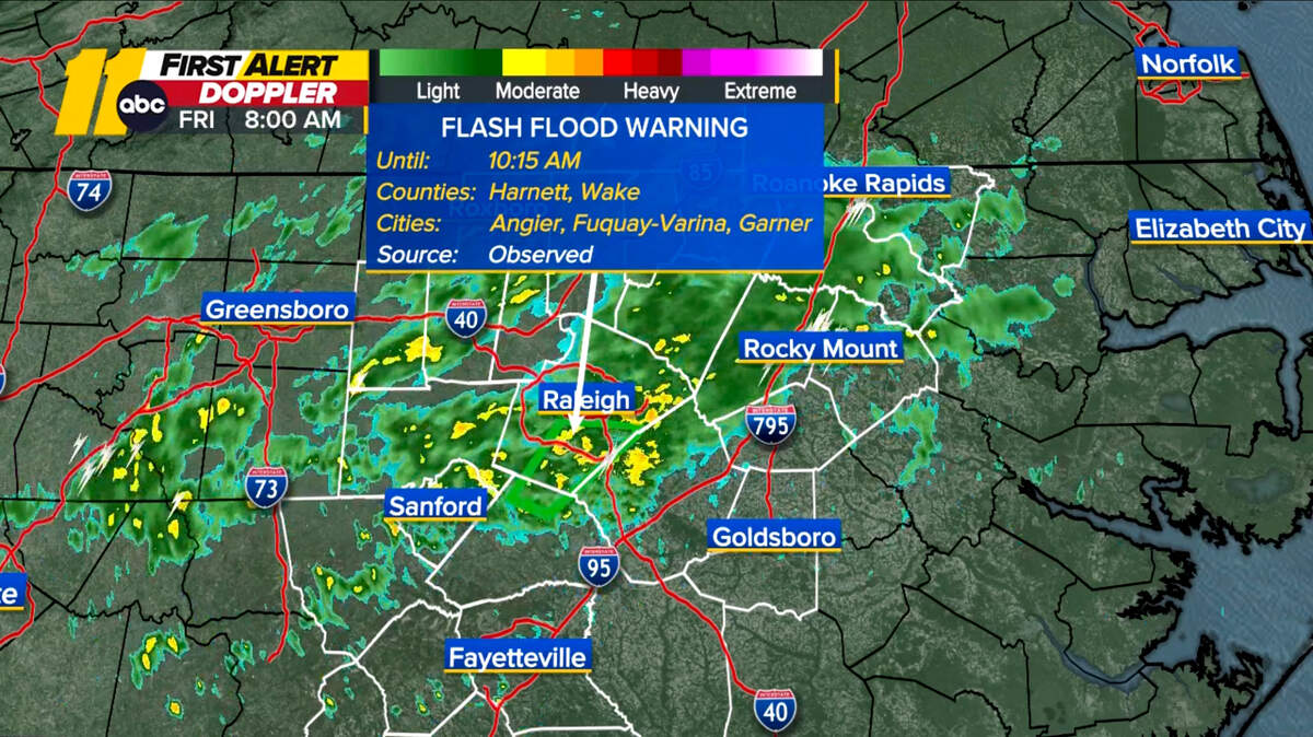 Flood advisory in effect for Wake, Durham, Orange counties | Raleigh ...