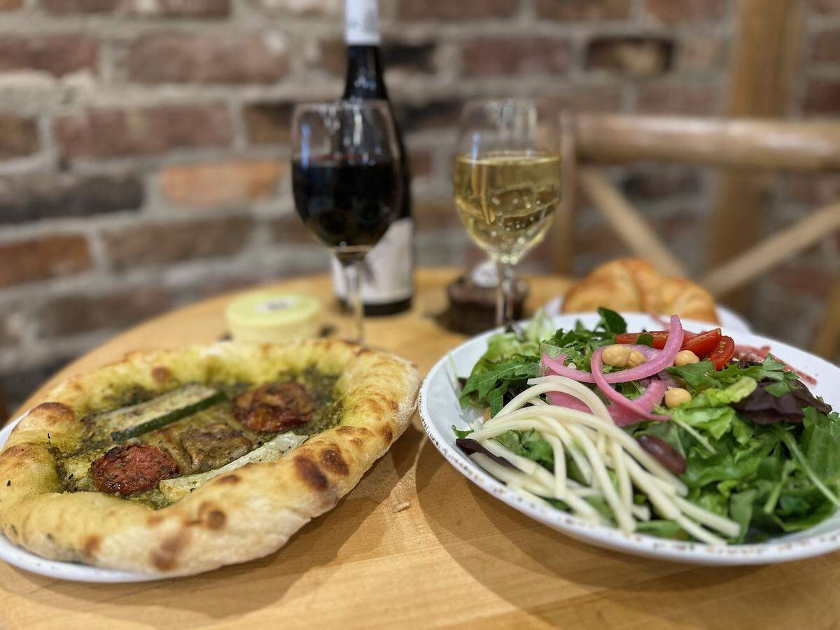 The first La Farm Bakery to sell pizza will is located near the Wake Forest-Six Forks intersection.