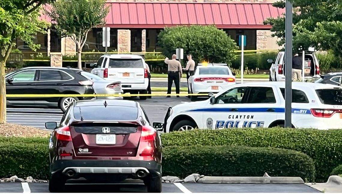 A Johnston County deputy shot a person Monday morning at UNC Healthcare Johnston County in Clayton, according to the sheriff’s office.