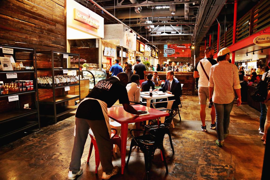 Food hall meets funny at Morgan Street Food Hall, where the Lunch Bag Comedy Tour lands March 1 with  area comedians.