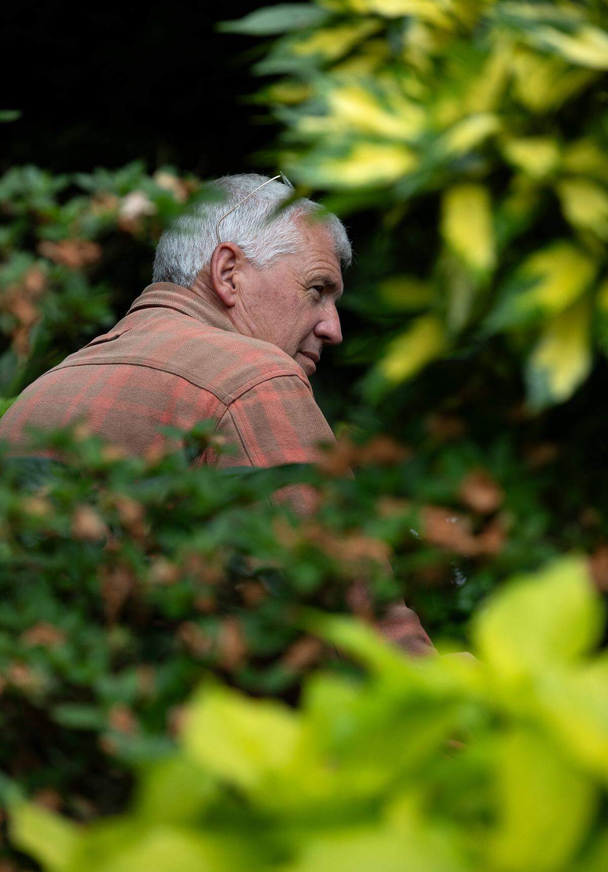 Tony Avent, founder of Plant Delights Nursery and Juniper Level Botanic Garden, is photographed at the garden in Raleigh, N.C. on Thursday, May 9, 2024.