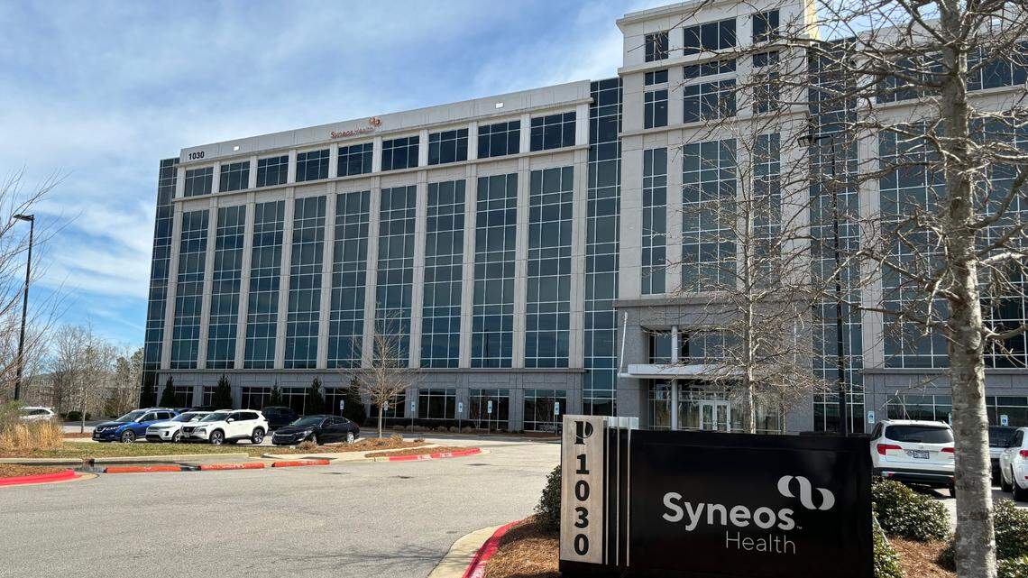 The Syneos Health global headquarters in Morrisville, North Carolina. On Tuesday, the North Carolina Department of Commerce terminated its 2016 incentive grant to create nearly 500 jobs in Wake County.