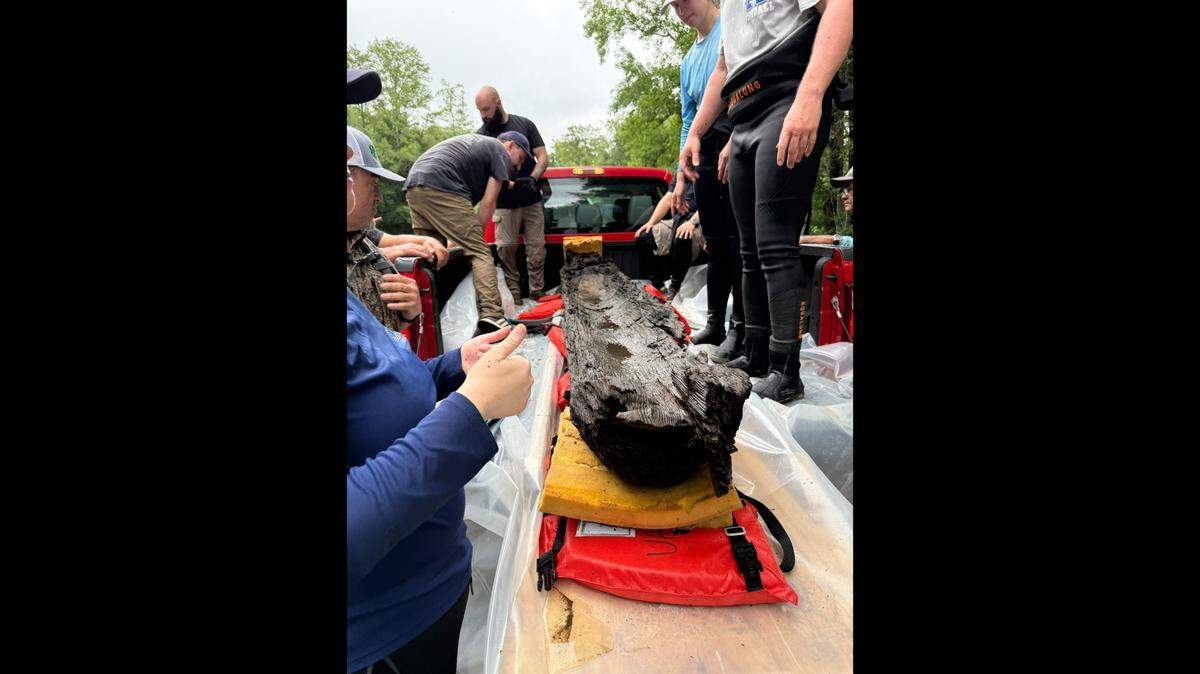 Made from a single log, the 12-foot, 4-inch canoe was “quite sound and in very good condition,” the N.C. Department of Natural and Cultural Resources told McClatchy News.