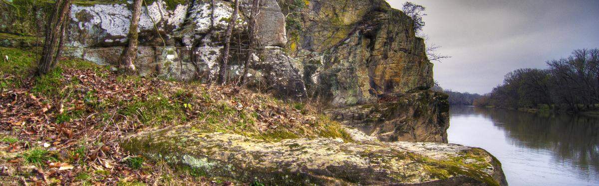 The Cape Fear River, seen here from the base of Raven Rock, is polluted with PFAS, or “forever chemicals,” from manufacturing sources.  N.C. regulators have proposed new rules that eventually could lead to statewide limits on the pollutants.  