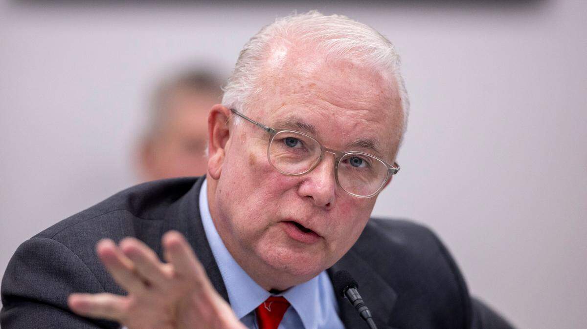 North Carolina Auditor Dave Boliek gives a report from his department during the Council of State meeting on Tuesday, February, 4, 2025 in Raleigh, N.C.
