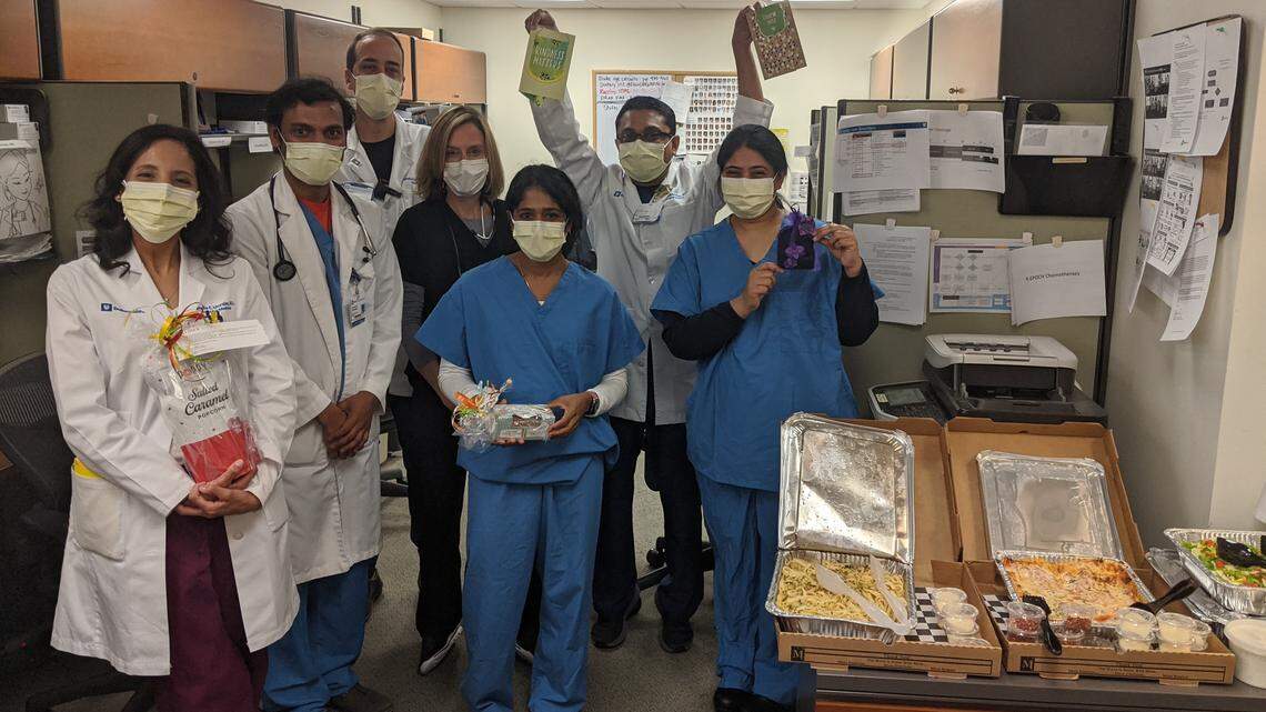 A neighborhood comes together for Duke Raleigh staff members on coronavirus frontlines