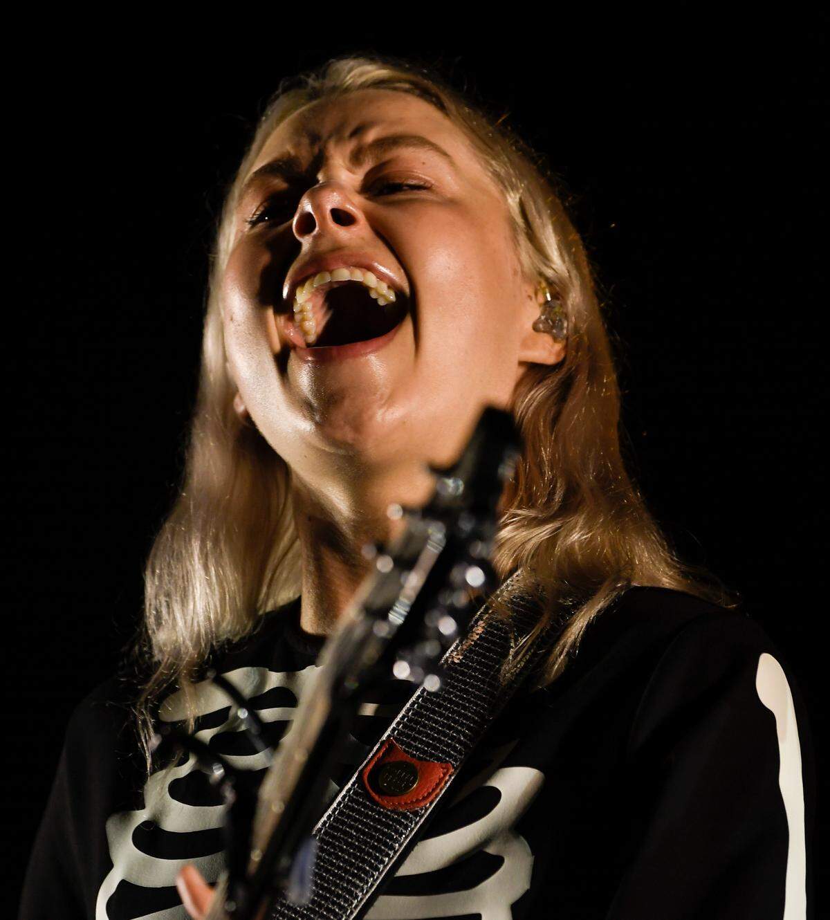 Phoebe Bridgers in concert at Raleigh, N.C.’s Red Hat Amphitheater Tuesday night, Sept. 21, 2021.