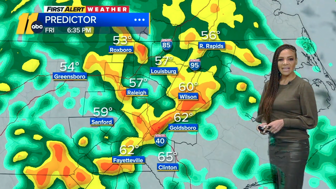 Latest NC weather forecast: Rain and wind coming on Friday | Raleigh ...