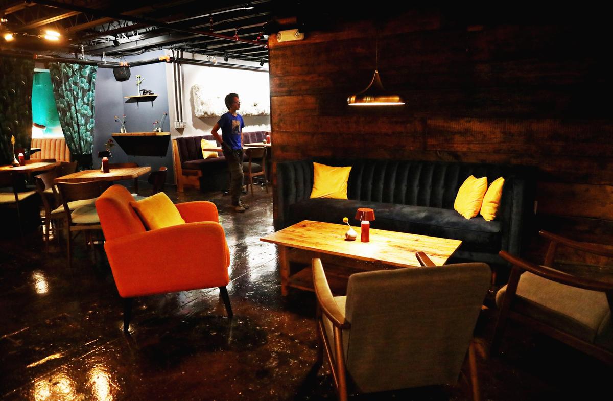 Michelle Vanderwalker is a designer and artist and is creating and cultivating Kingfisher’s vibe, aiming to give drinkers a dark and intimate spaces using lighting to create distinct areas within the space.