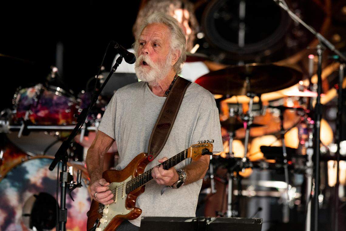 Bob Weir opens the show as Dead & Company perform on their final tour at Raleigh, N.C.’s Coastal Credit Union Music Park at Walnut Creek, Thursday night, June 1, 2023.