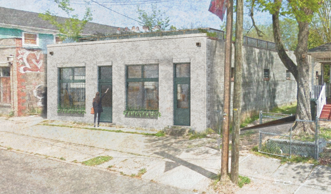 A rendering of the potential renovation of the 517 S. Blount St. building