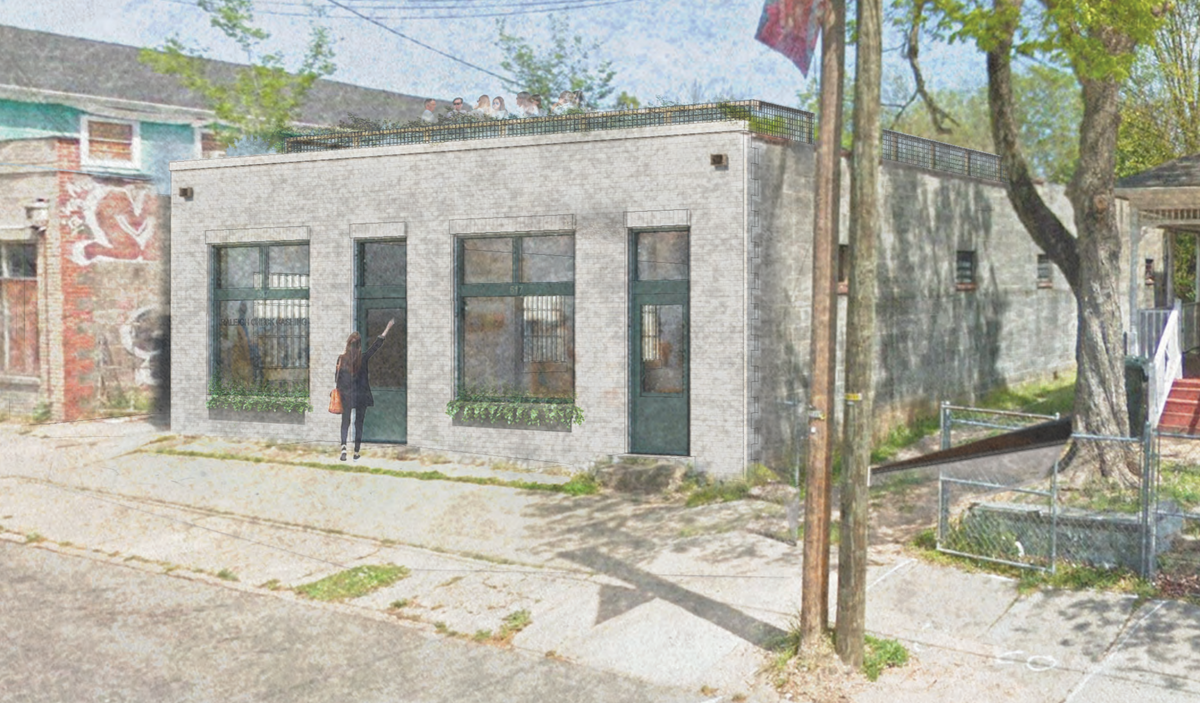 A rendering of the potential renovation of the 517 S. Blount St. building
