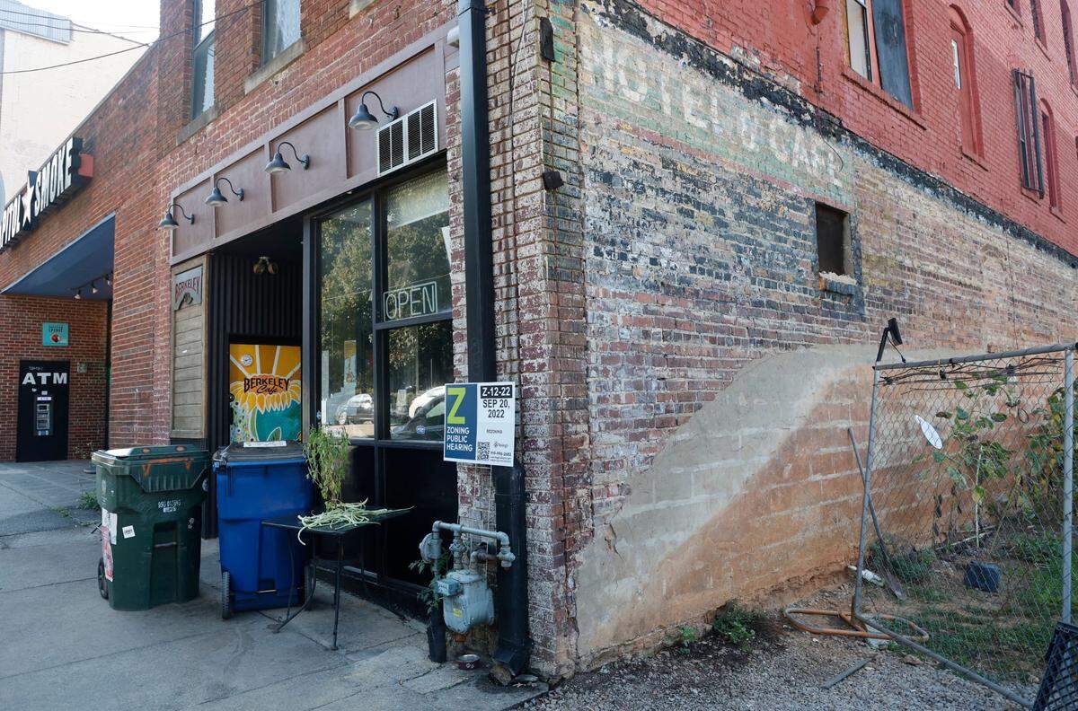 The Berkeley Cafe on West Martin Street in Raleigh, N.C., photographed Wednesday, Sept. 21, 2022.